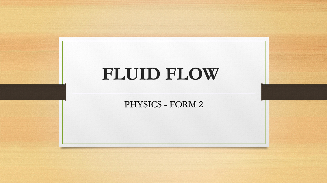 FLUID FLOW